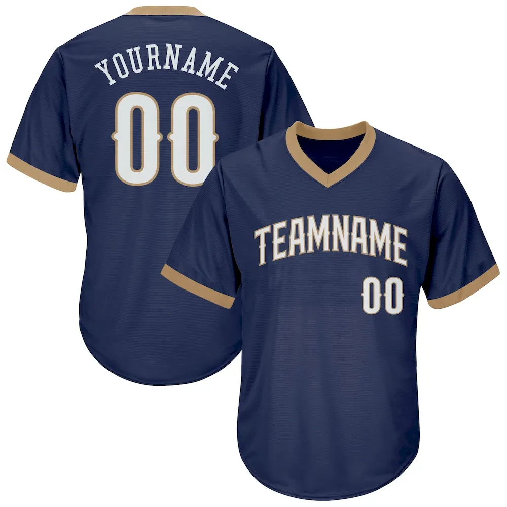 navy_0152.webp Custom Navy White-Old Gold Authentic Throwback Rib-Knit Baseball Jersey Shirt - Image 1